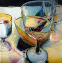 Öl auf Nessel  30 x 30 cm