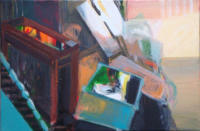 Öl auf Nessel, 30x45