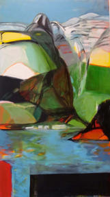 Öl auf Nessel 140 x 80 cm