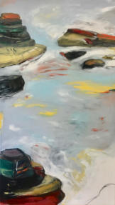 Öl auf Nessel 140 x 80 cm